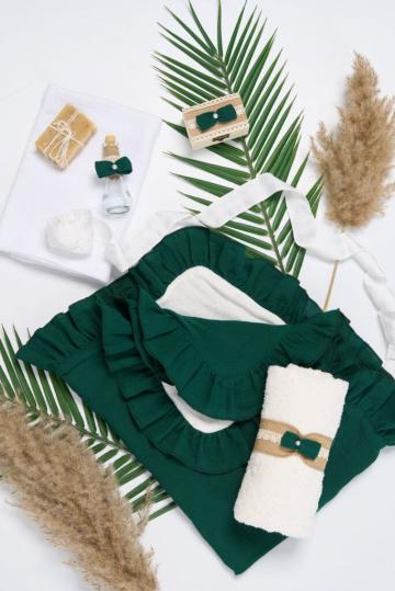 Trusou muselina botez - verde de la Andreeatex