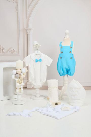 Set Robin azur + trusou + lumanare de la Andreeatex