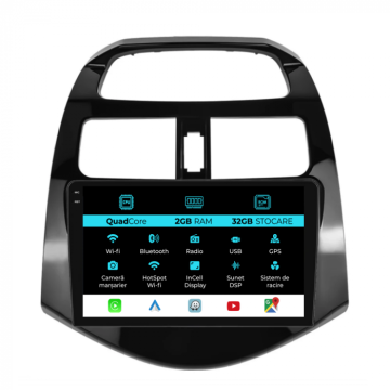 Navigatie dedicata Chevrolet Spark (2009-2015), Incell 9inch