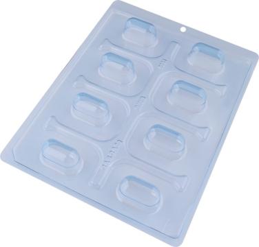Forma ciocolata Bomboane, 8 cavitati, 38.5x21x23mm