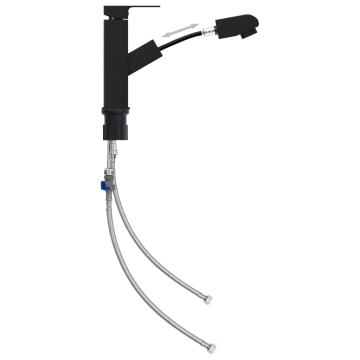 Robinet chiuveta de baie retractabil, negru, 157 de la Comfy Store
