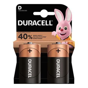 Baterie alcalina LR20 blister 2 buc Duracell de la Sil Electric Srl
