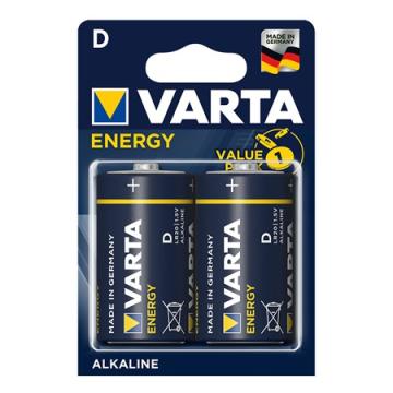 Baterie alcalina LR20 blister 2 buc Varta