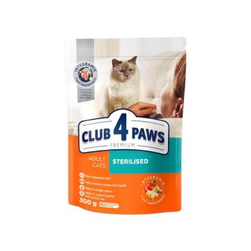 Hrana pisici Club 4 Paws Cat adult Sterilised 300g de la Club4Paws Srl