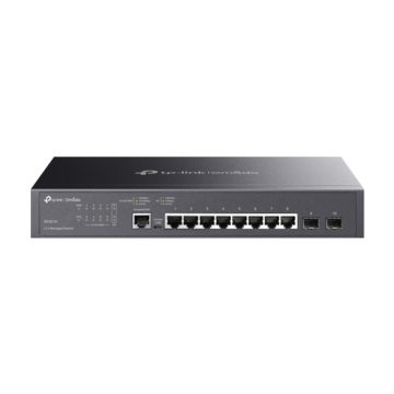 Switch 8 porturi RJ45 Gigabit, 2 x SFP Gigabit, L2+