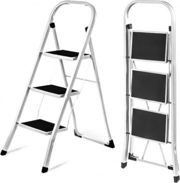 Scara din aluminiu, pliabila 3 trepte anti-alunecare de la Molifag Srl