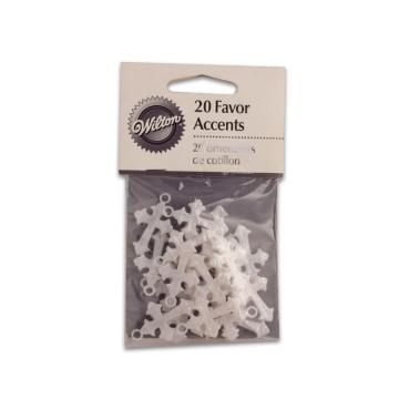 Set ornamente, cruce albe, 20 buc. - Wilton