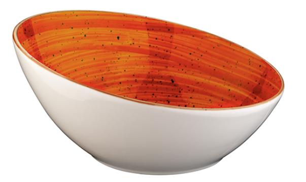 Bol inclinat din portelan Bonna Terracota 18 cm 400 ml