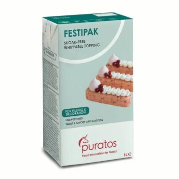 Crema vegetala UHT fara zahar Festipak, 1L - Puratos de la Lumea Basmelor International Srl
