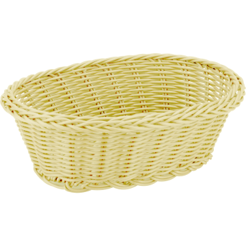 Cos servire paine oval Raki 28x17x9cm, crem