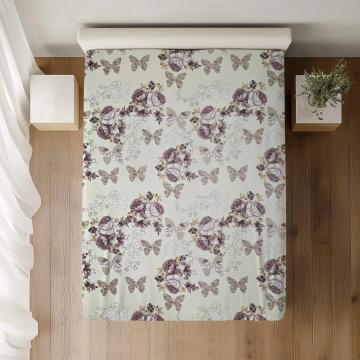 Cearceaf pat simplu dimensiuni:140x210, 100% bumbac standard de la Vision Craft Textile Srl