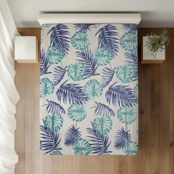 Cearceaf de pat cu elastic dimensiuni 100x200x30 100% bumbac