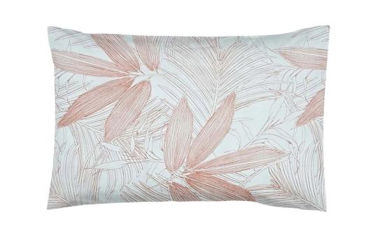 Fata de perna 50x70, 100% bumbac standard, frunze pastelate