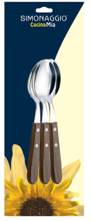 Lingurita desert set 3 bucati Simonaggio Cucina Mia cu maner