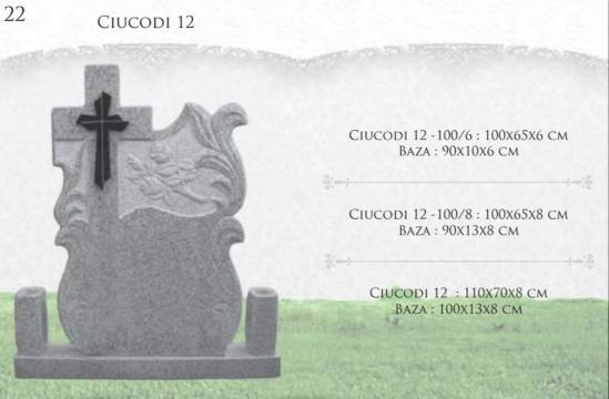 Monument ciucodi 12 cruce cap drept de la Cruci Mozaic, Marmura
