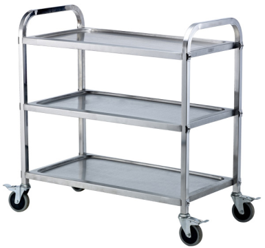 Carucior inox servire restaurant 3 polite 85x45x89cm Raki