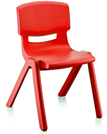 Scaunel copii after school Raki Djambo 34x42x58cm rosu de la Kalina Textile SRL