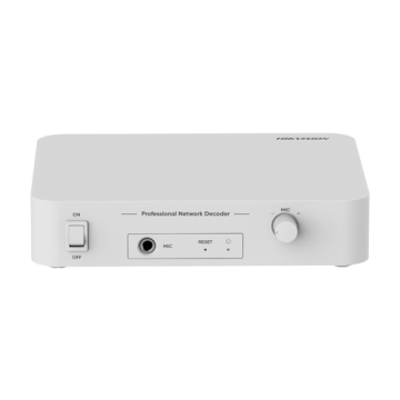 Audio decodor IP, 6W, Mic, Alarma - Hikvision DS-QAE1DG1