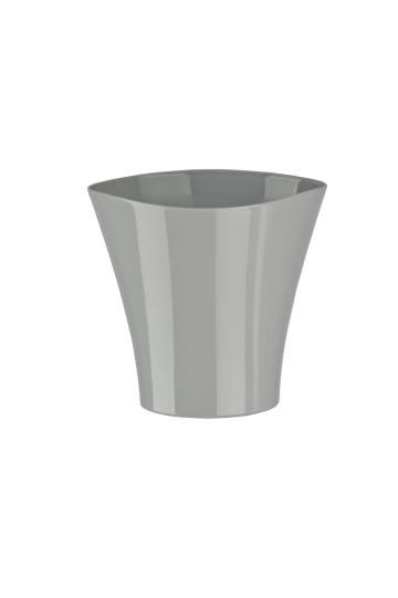 Ghiveci Fala plastic, 16,5x15,5cm, gri