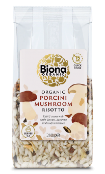 Risotto cu hribi bio 210g Biona
