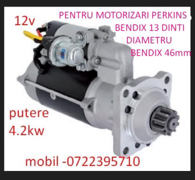 Electromotor utilaj nou 4,2 Kw motorizari Perkins 13 dinti