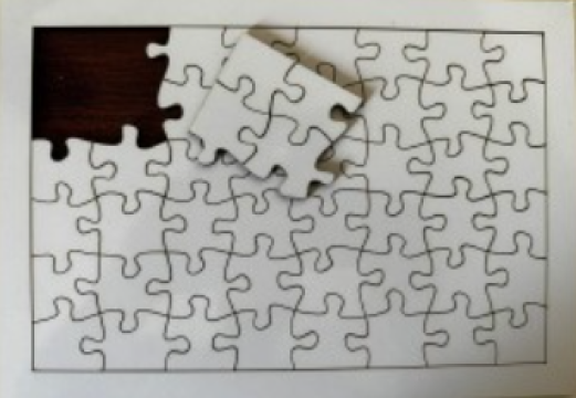 Puzzle MDF A4-48p cu suport
