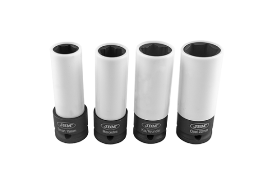 Set 4 tubulare de impact pentru jante din aliaj 1/2` JBM de la Auto Care Store Srl
