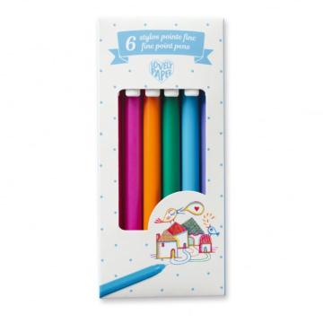 Set 6 pixuri cu gel 0.7 mm, Djeco de la Montana Imobiliare Srl