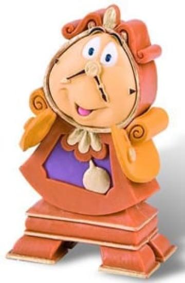 Jucarie figurina din Frumoasa si Bestia Ceasul Cogsworth
