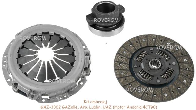 Kit ambreiaj GAZelle, Aro, Lublin (motor Andoria 4CT90) de la Roverom Srl