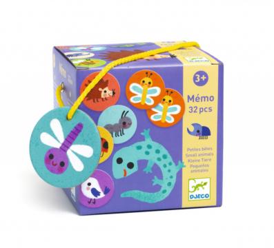 Joc de memorie Memo animale mici, Djeco