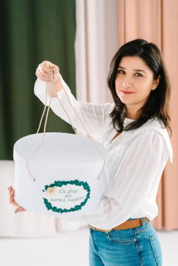 Cufar botez - verde de la Andreeatex