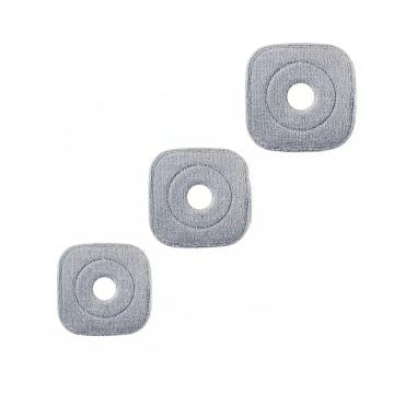 Set 3 rezerve mop patrat plat - pentru mopurile rotative