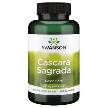 Supliment alimentar Swanson Cascara Sagrada, 450mg