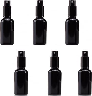 Sticlute negre cu pulverizator pentru uleiuri esentiale