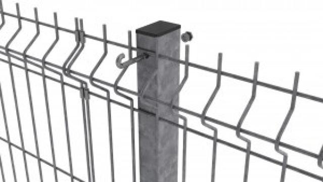Stalp zincat pentru gard 60x40x2 - 2.5m de la URBANIX SRL