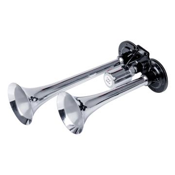 Claxon camion goarna, dublu, bitonal, finisaj cromat de la Auto Care Store Srl