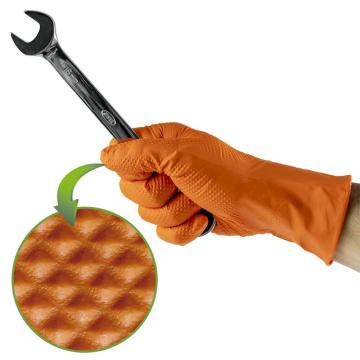 Manusi din nitril de culoare orange 7.0 mil