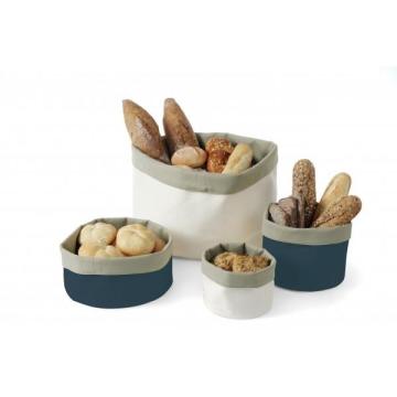 Cos pentru paine, rotund, bumbac - 150x(H)150 mm - bej de la Clever Services SRL