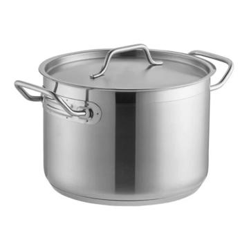 Cratita inox inalta - semioala - cu capac 7.2 litri de la Fimax Trading Srl