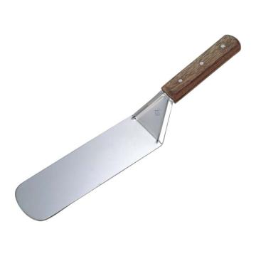 Spatula inox cu maner din lemn 36.5 cm de la Fimax Trading Srl