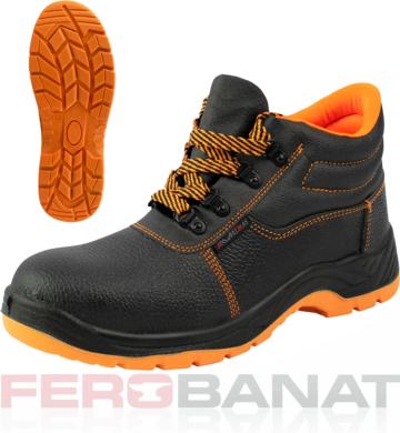 Bocanc S1P piele bovina talpa si varf antiperforatie