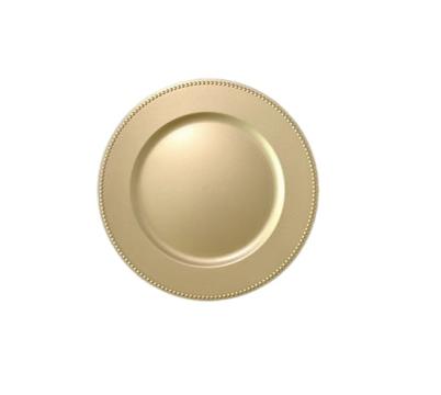 Farfurie suport din polipropilena 32.5 cm, culoare sampanie de la Ad Horeca Concept Srl