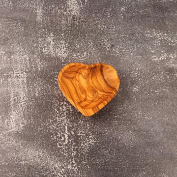 Platou Piccolo Cuore din lemn de maslin de la Tradizan