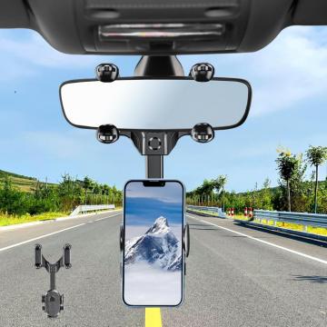 Suport auto pentru telefon cu fixare pe oglinda si rotire de la Molifag Srl