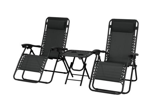 Canapea extensibila si set de masa negru Delux 2x de la Leziter Kft.
