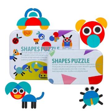 Jucarie din lemn Figura logica puzzle Montessori de la Leziter Kft.