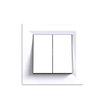 Intrerupator candelabru Nova 10A 250V 105 cu cadru alb