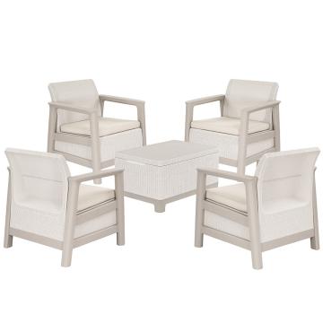 Set mobilier de gradina set pietris gri-bej Scandi Quartet de la Leziter Kft.