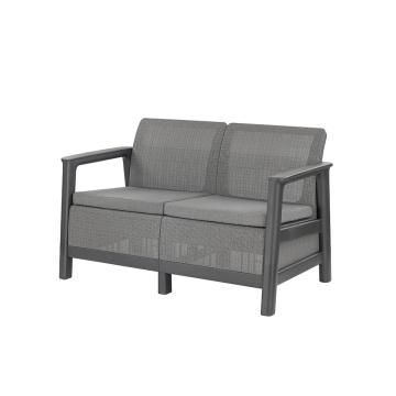 Canapea gradina grafit-cool gri Scandi linea 2 seater